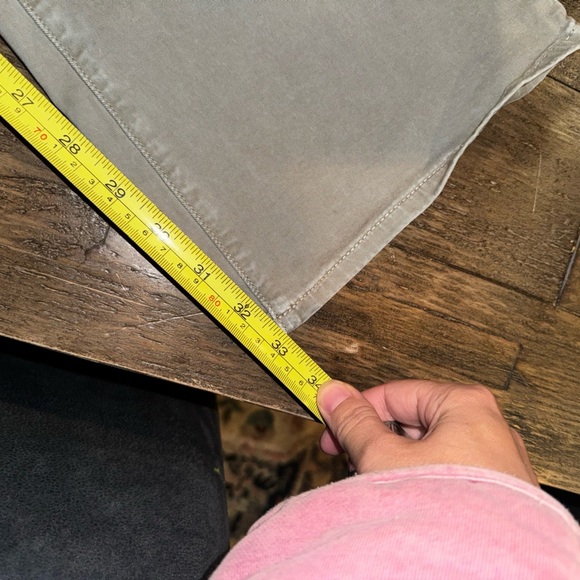 Veronica Beard Giselle Flare Extra High Rise Green Stretch Belted Pants Size 24 - Picture 8 of 12